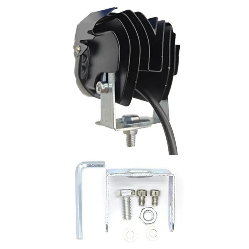 Farol de led para motocicleta, 6000k, cor dupla, combo de inundação, ip68, à prova d'água, 4000lm, ajuste universal, lâmpada de neblina para offroad atv