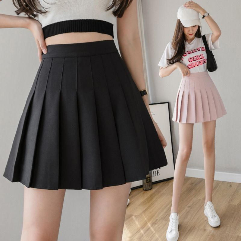 2024 automne coréen jupe Shorts femmes taille haute Sexy Mini jupe école courte plissée Kawaii japonais rose jupe femme printemps