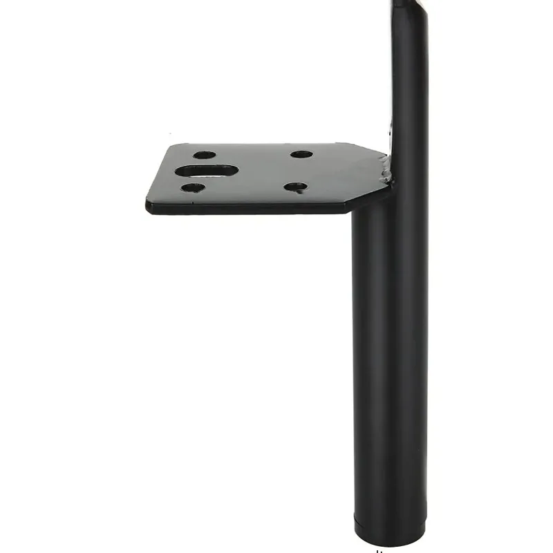 4 Stück Stuhlsockel nach Maß mattschwarz Texturales Möbelzubehör für Schrank Stilvolle Metall-Eisen-Sofa-Ständer 15 cm 20 cm