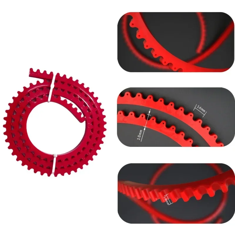 1/2M Woodworking Gear-Driven Profiling Strip Flexible High Resilience Curve Template Complex Shape Contour Woodworking Strip