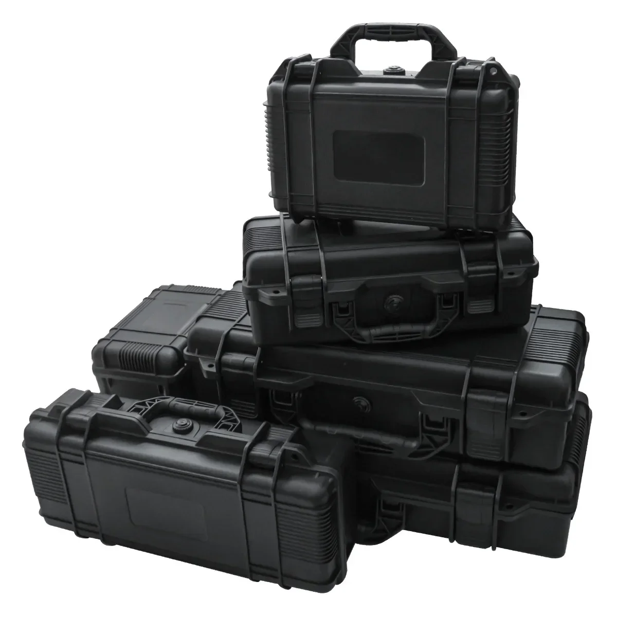 5 sizes waterproof hard shell PP carrying case portable wear-resistant and shockproof tool holder with sponge camera storage box