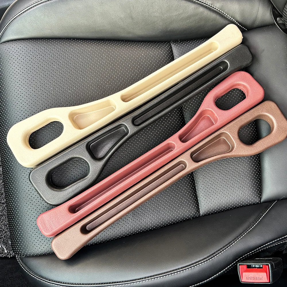 Tira de enchufe Universal para espacio de asiento de coche, relleno de huecos de coche con costura lateral, organizador de almacenamiento para espacio de asiento a prueba de fugas, decoración Interior, 1 par