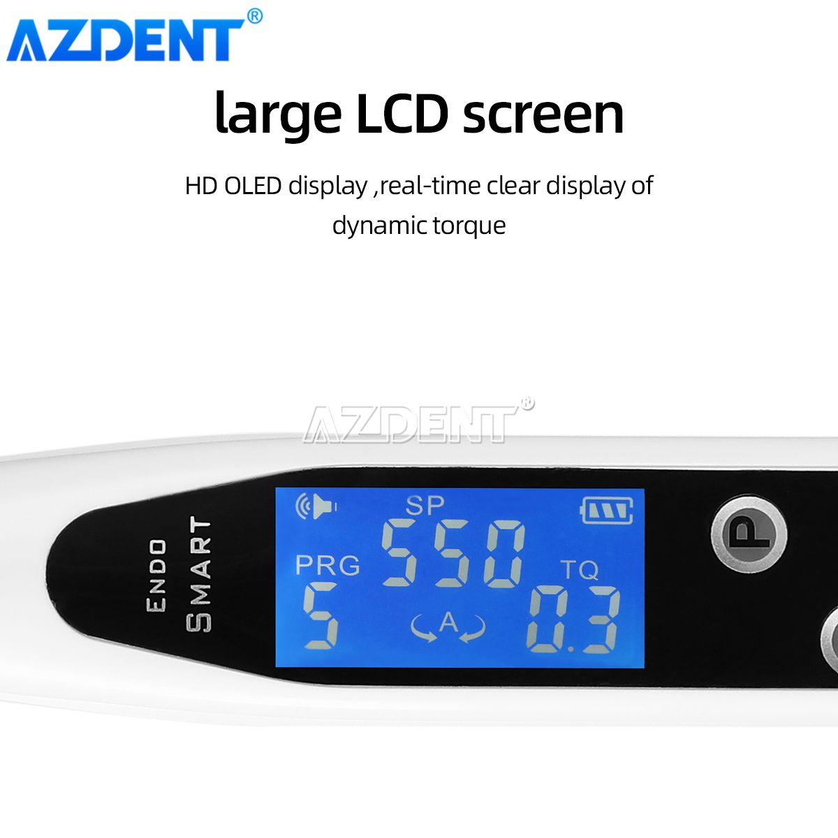 AZDENT-Motor Endo inalámbrico Dental, terapia inteligente de conducto radicular con lámpara LED, herramienta de odontología endodóntica de contraángulo estándar 16:1