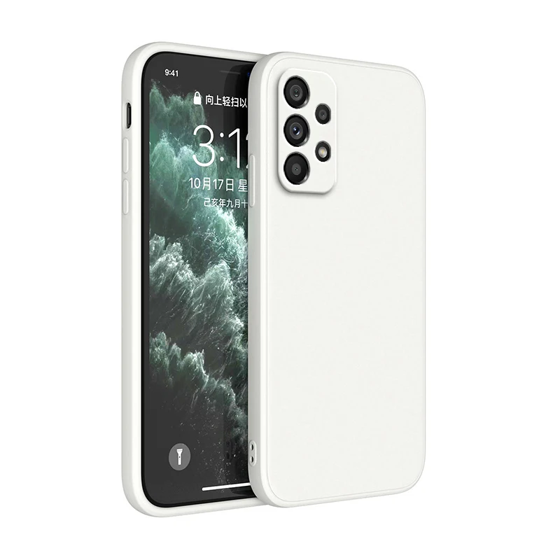 Custodia quadrata in silicone liquido per Samsung Galaxy A55 A35 A25 A15 A05 A05S A54 A34 A24 A14 A53 A33 A52 A52S Cover Accessori per telefoni