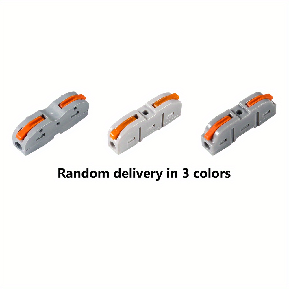 50/100 Pieces Universal Lever-Type Cable Connectors 1-to-1 Direct Connection Assembly Type Electrical Connectors Wire Terminals Quick Connection