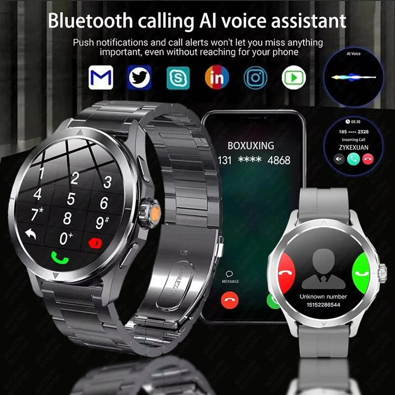 2025, neue S4 Ultra Outdoor-Sport-Smartwatch für Herren, AMOLED-Bildschirm, NFC, GPS, Kompass, Herzfrequenz, wasserdicht, Bluetooth-Anruf, Smartwatch