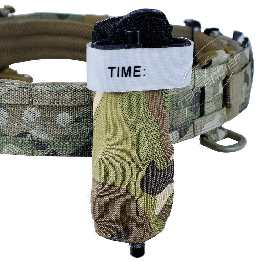 Funda de torniquete táctico, soporte MOLLE TQ, cinturón elástico montado, torniquete Halter, cinturón de batalla, accesorios de chaleco de caza