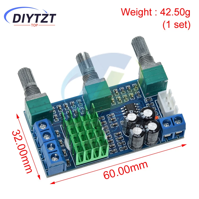 DIYTZT XH-M567 TPA3116 D2 Dual-channel Stereo High Power Digital Audio Power Amplifier Board Audio Power Amplifier Board 80W*2