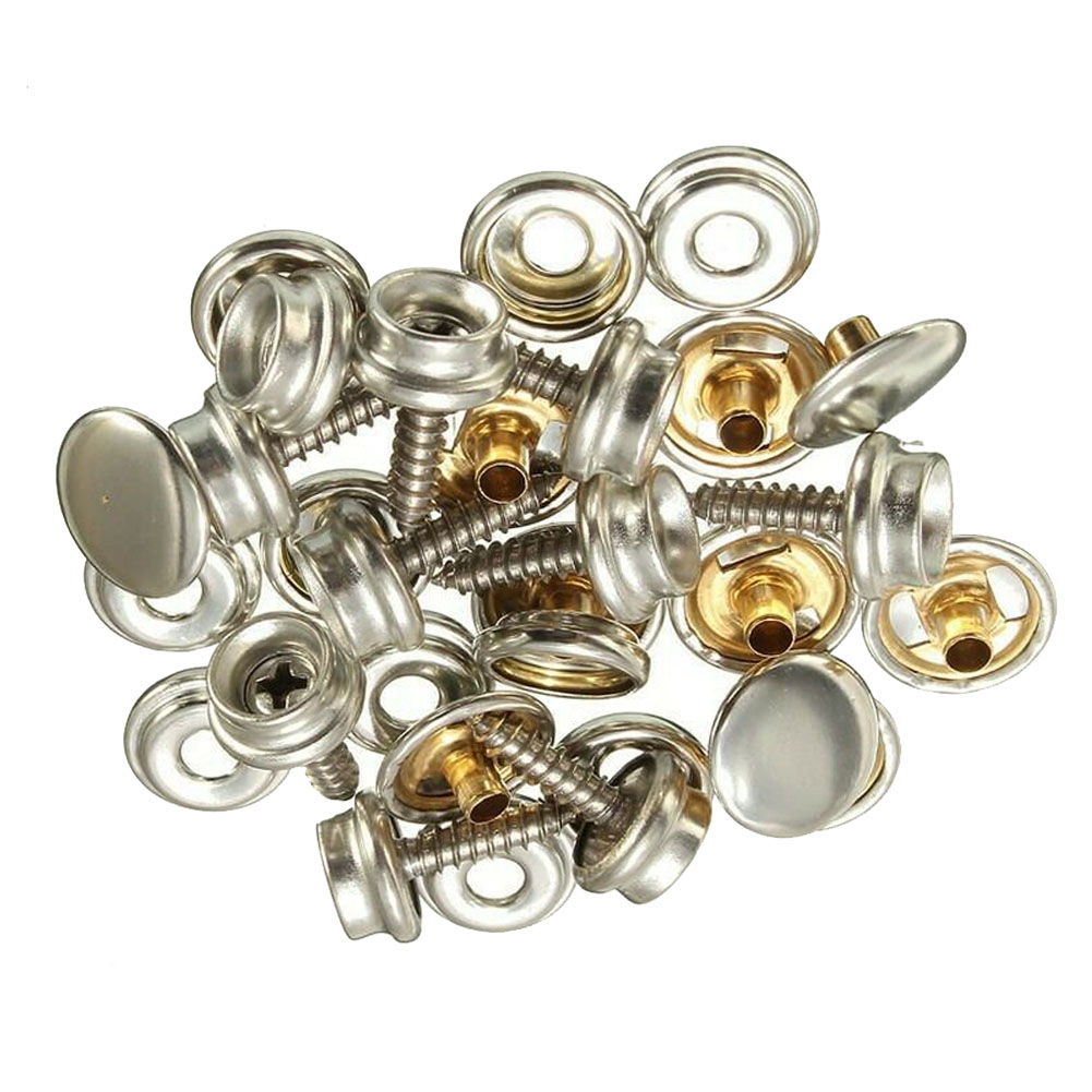 30 Cái/bộ Tích Tắc Dây Đồng Hồ Vải Capos Vít Lều Mềm Thuyền Vải Nắp Dụng Cụ Ổ Cắm Nút Xe Tán Phụ Kiện