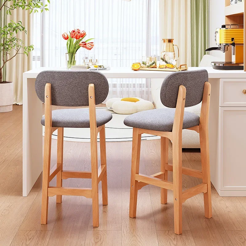 Silla de Bar, taburete alto simple y moderno, taburete ligero de lujo para el hogar, silla de escritorio frontal, taburete alto para bar, silla de bar para cajero