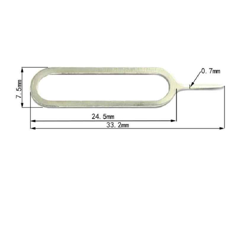 50 1000Pcs Eject Sim Card Tray Open Pin Needle Key Tool Sim Card Tray Pin Eject Tool Universal Cell Phone Sim Cards Accessories