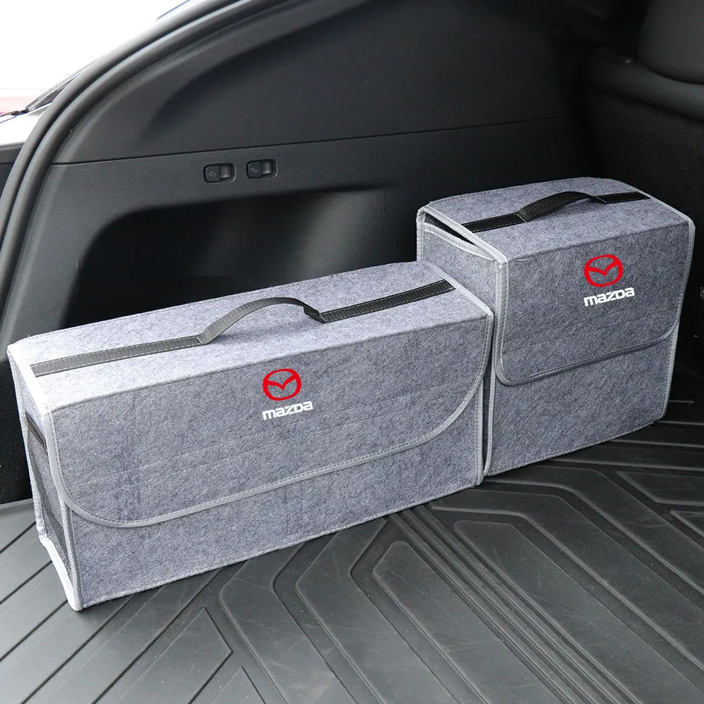 Car Storage Box Foldable Felt Car Trunk Storage Box Accessories For Mazda 2 3 5 6 7 Axela CX-5 CX-3 Atenza Demio CX8 MS 323 MPS
