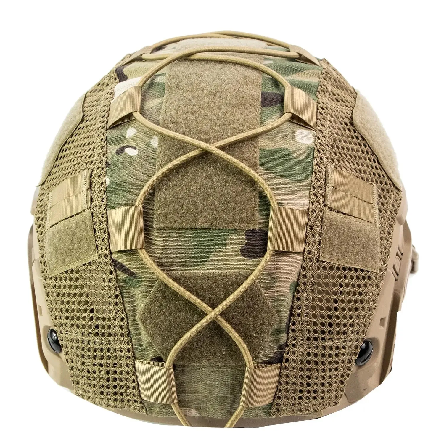 Taktische Helmabdeckung Fast Helm Multi-Camo Helmabdeckung für Airsoft Helm Paintball CS Wargame Sport Jagd Schießausrüstung