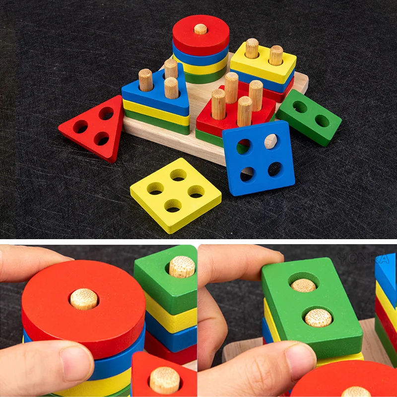 9 em 1 brinquedos montessori de madeira chocalho sino tambor coluna conjunto instrumentos musicais sensorial brinquedo do bebê precoce educação da criança