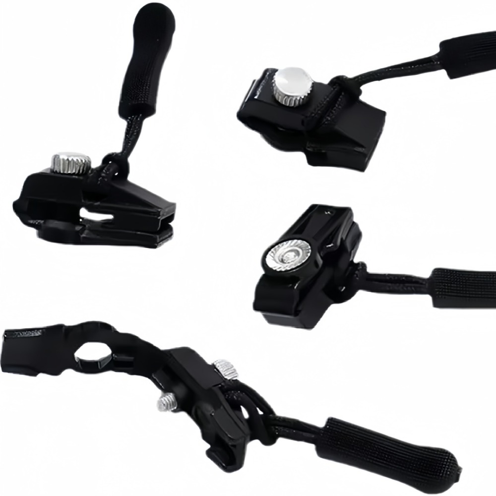 6/3pc Universal Zipper Lock Head Quick Installation Detachable Zipper Head for Jackets Luggage Bags Replacing Slider Lock Repair