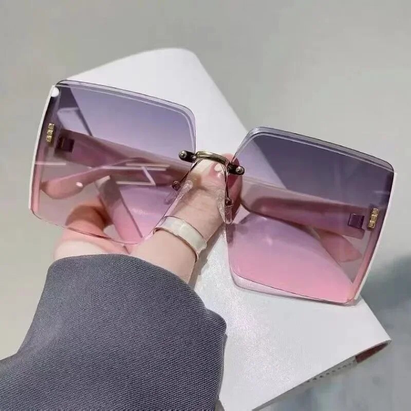 Estilo coreano clássico preto grande quadrado tons óculos de sol para mulheres homens moda feminina óculos de sol com proteção uv