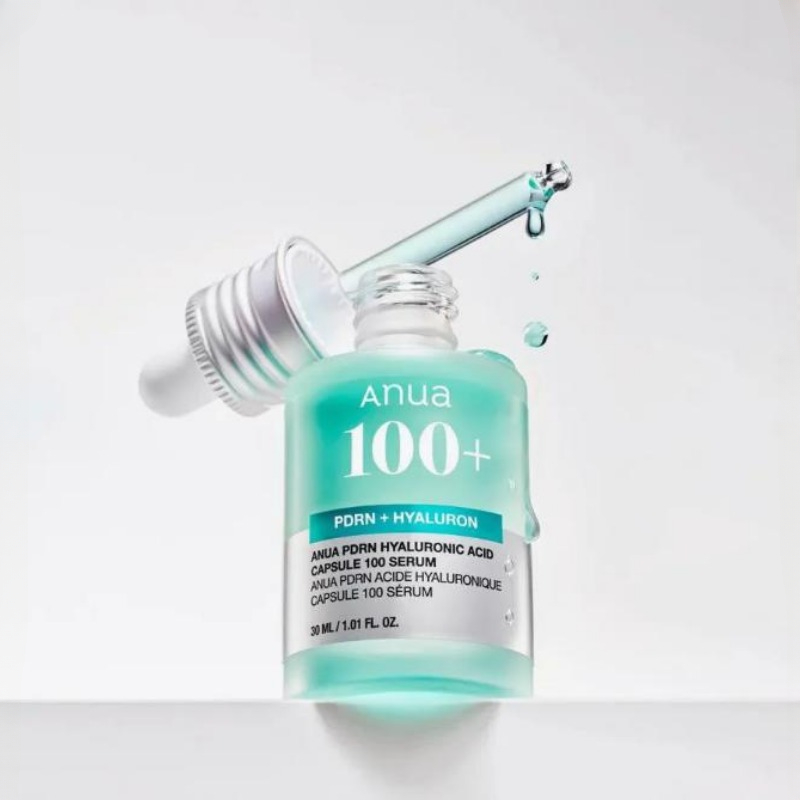ANUA スキンケアエッセンスヒアルロン酸カプセル 100 セラムブルーラディアントフェイスセラムガラス肌韓国スキンケア製品