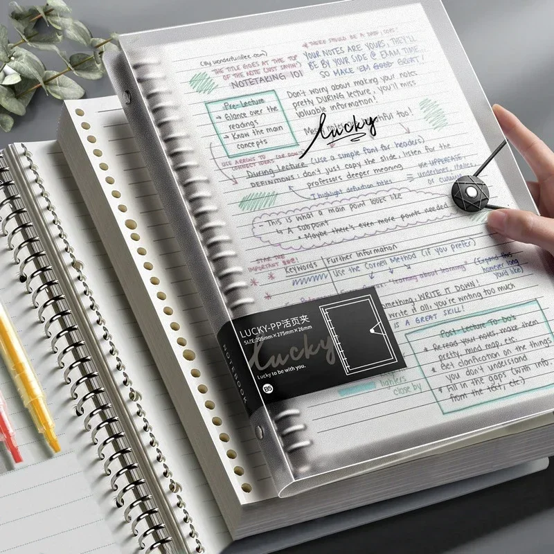 A5 B5 A4 Transparent Lose Blatt Binder Notebook Innen Kern Abdeckung Notizbuch Journal Planer Büro Schreibwaren Schule Liefert