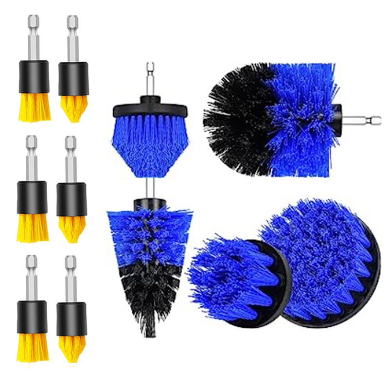11 pz Universale Drillbrush Scrub Pad Power Scrubber Pulizia Cucina Kit conico Scopo Cleaner Scrubber Trapano per Piscina Auto