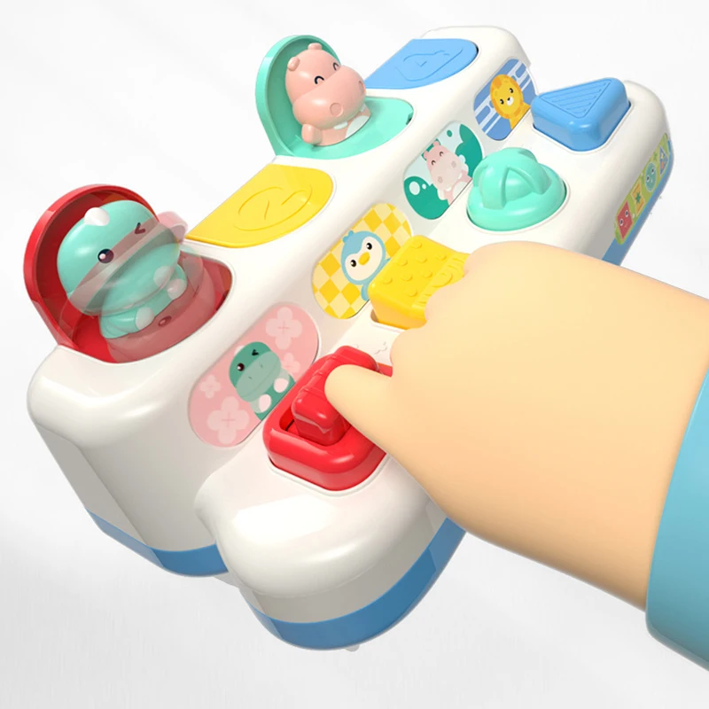 Interaktives Aktivitäts-Pop-Up-Spielzeug für Babys, Ohren- und Effektspielzeug, Baby-Entwicklungsspiele, Montessori-pädagogisches Lernspielzeug