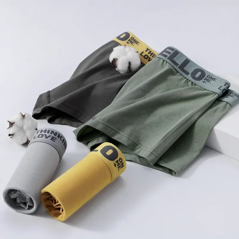 1/3/5 pezzi di biancheria intima da uomo, boxer elasticizzati comodi e traspiranti ad asciugatura rapida, mutande sexy, mutandine boxer alla moda da uomo
