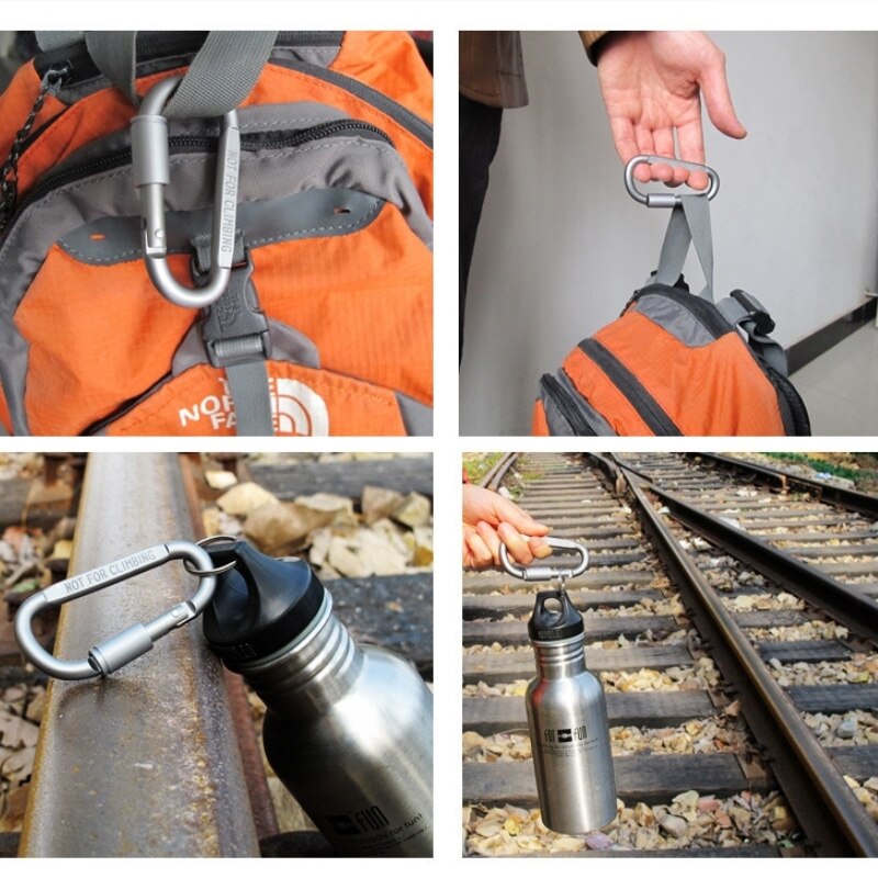 Карабин быстросъемный для походов, алюминиевый сплав, цвет на выбор