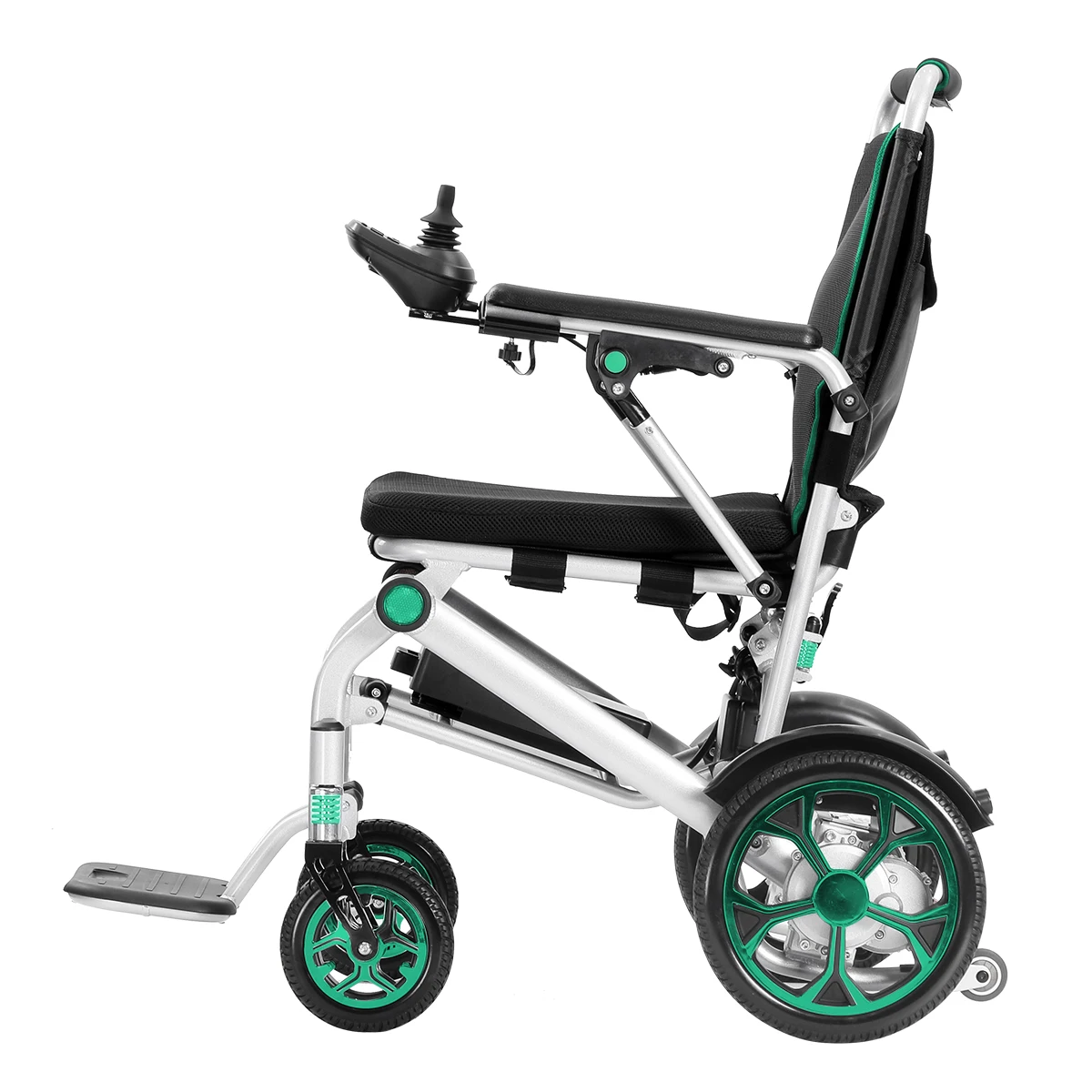 Baichen All-Terrain Power 200W*2 Dual Motor Wheelchair Lightweight Foldable Electric Wheelchair