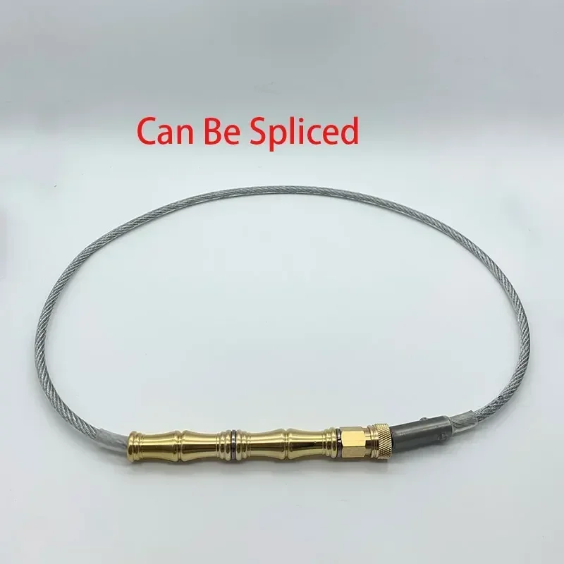 1pc Custom Outdoor Portable Wire Whip Waist-wrapped Self-defense Quick Insertion Tactical Whip Vehicle-mounted