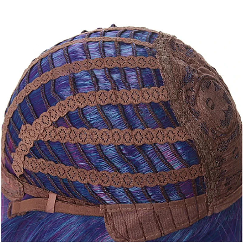 Hairjoy-peruca sintética com konan roxo, peruca cosplay fibra resistente ao calor (sem rosa)