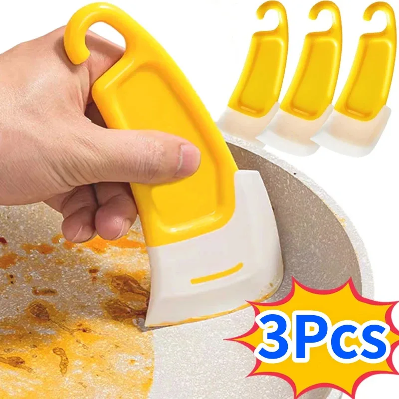 Espátula de limpeza raspador de cozinha lâmina macia raspador escova suja pan pote pratos ferramentas mais limpas cozinhar ferramenta de cozimento gadget de cozinha
