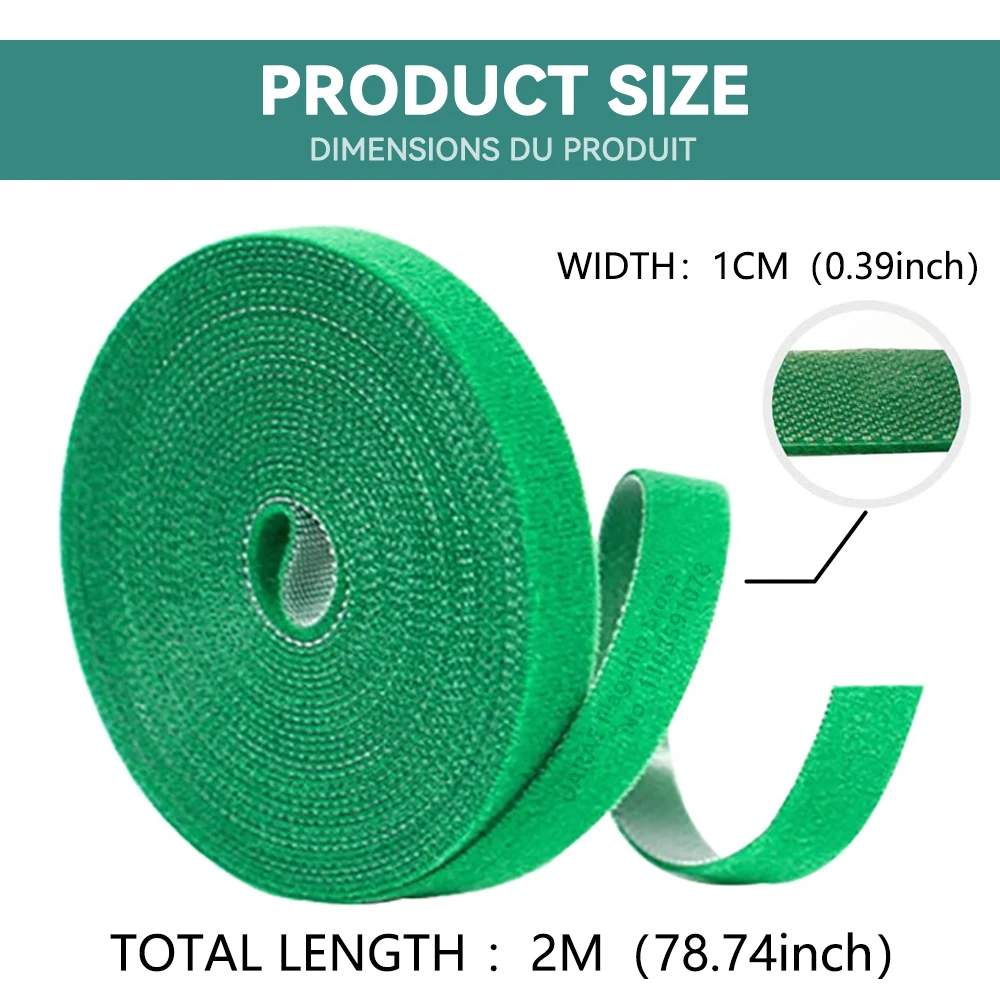 Садовая лента, нейлоновая кабельная стяжка для растений, цветов, выращивания, скалолазания, многоразовая опора для растений, застежка-крючок, садовые аксессуары