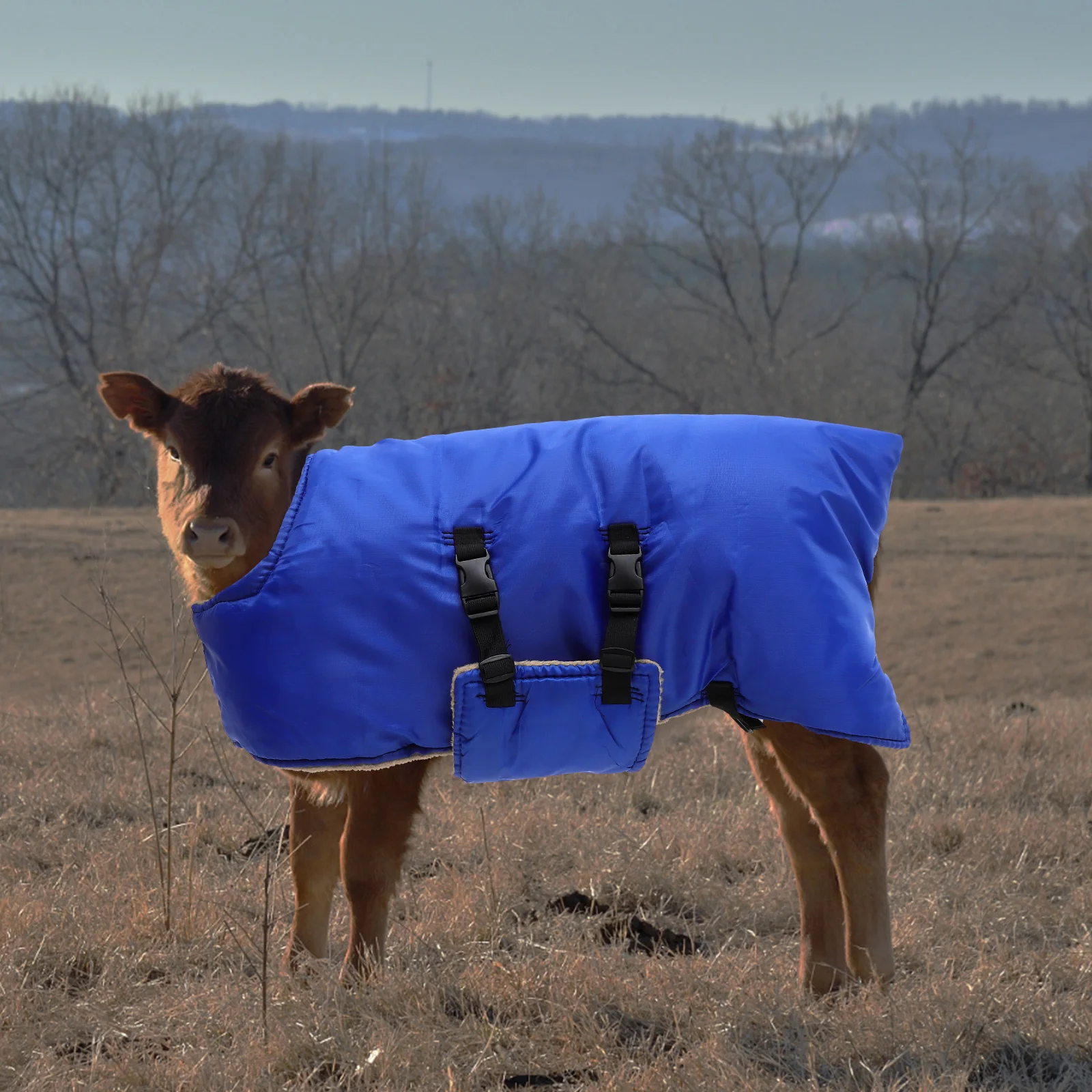 Wadenweste Weide Supplies Sherpa Fleece Decke Ranch Kleidung Ziege Winter Warme Bekleidung Mantel Kuh