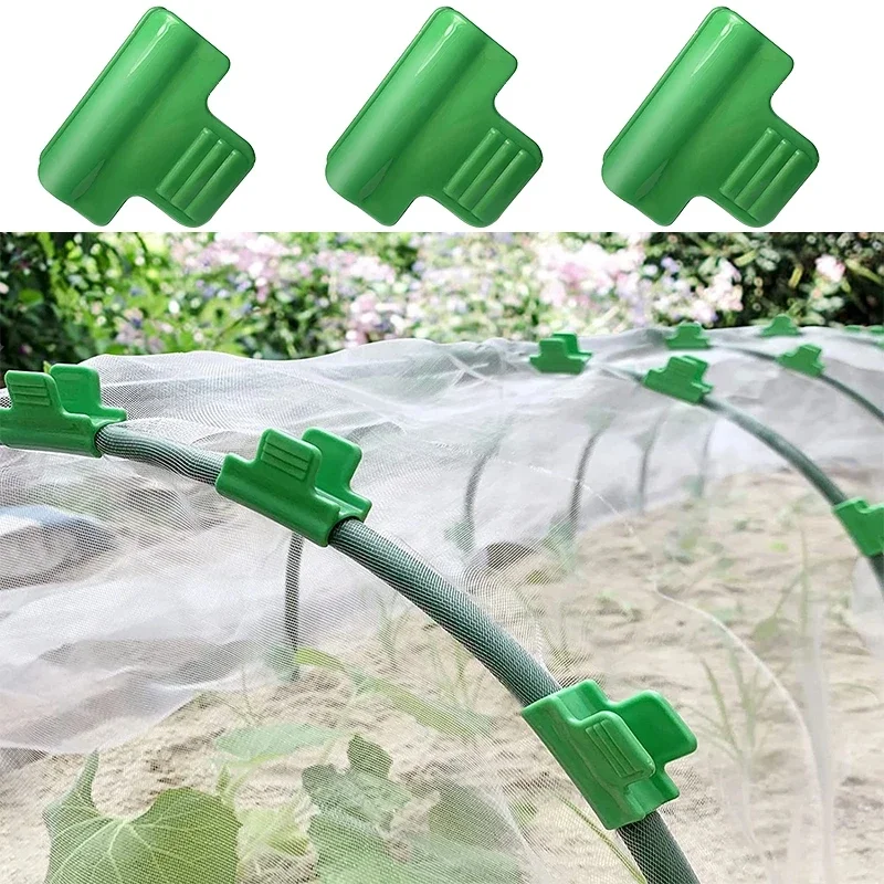 12Pcs Gewächshaus Film Schellen Garten Plane Netting Tunnel Hoop Rohr Klemme Schuppen Reihe Abdeckung Schattierung Rahmen Unterstützung Pflanzung Werkzeuge