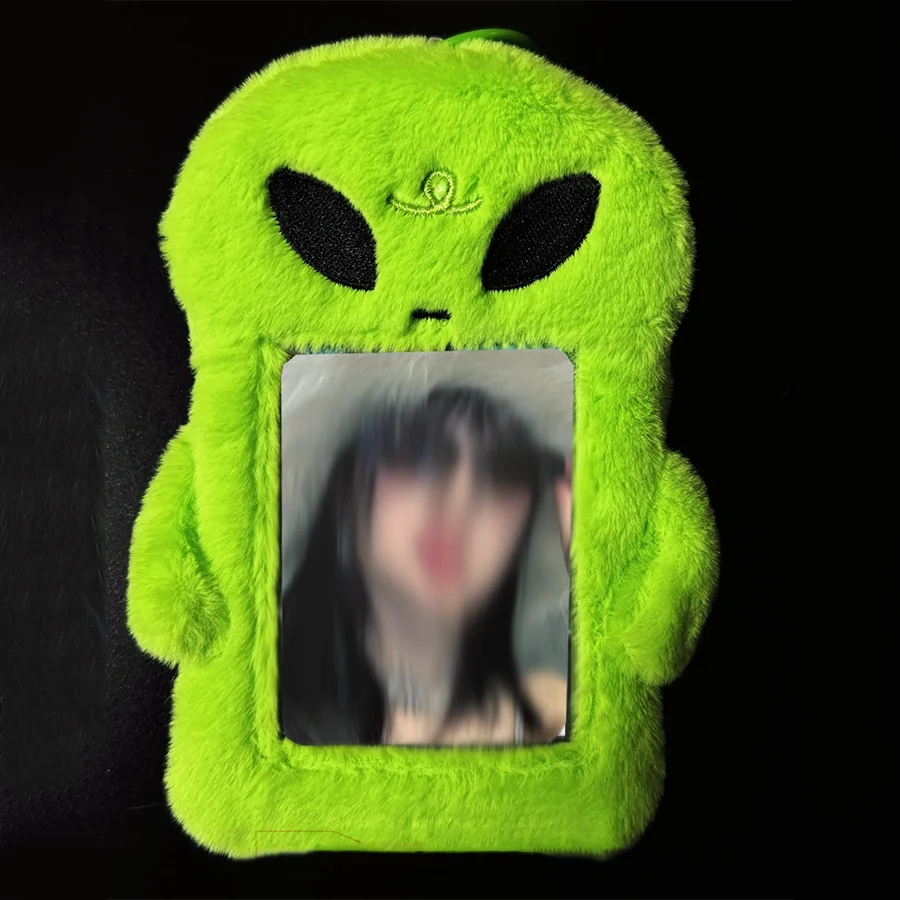1 stücke Plüsch Karte Halter Flauschigen Photocard Halter Bus Karte Hülse ID Bank Kreditkarte Halter Schutz Schreibwaren