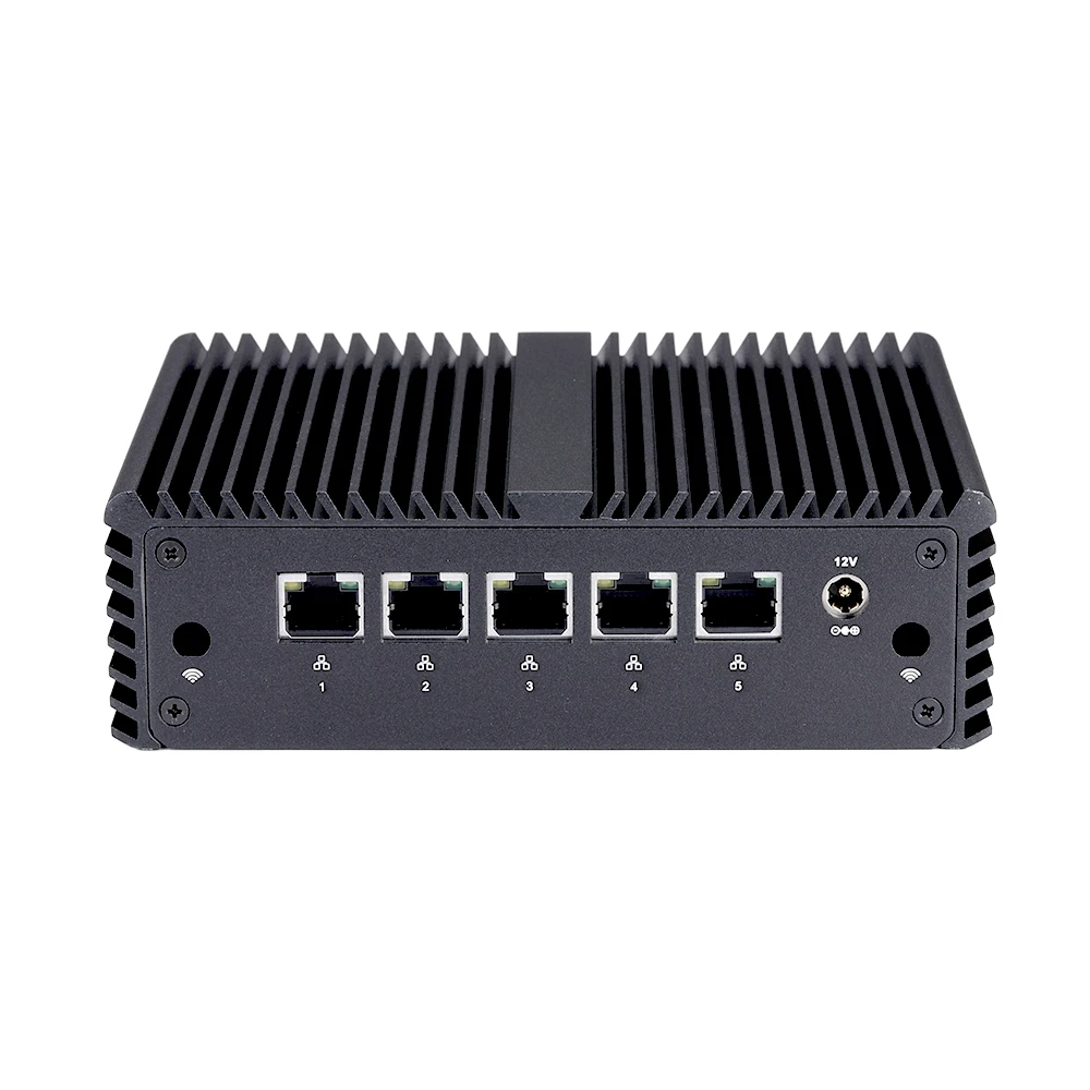 Qotom Mini PC 5 * I226-V B3 2.5G Lan N4000 J4125 Pfsense Firewall Router Mini PC Q750G5