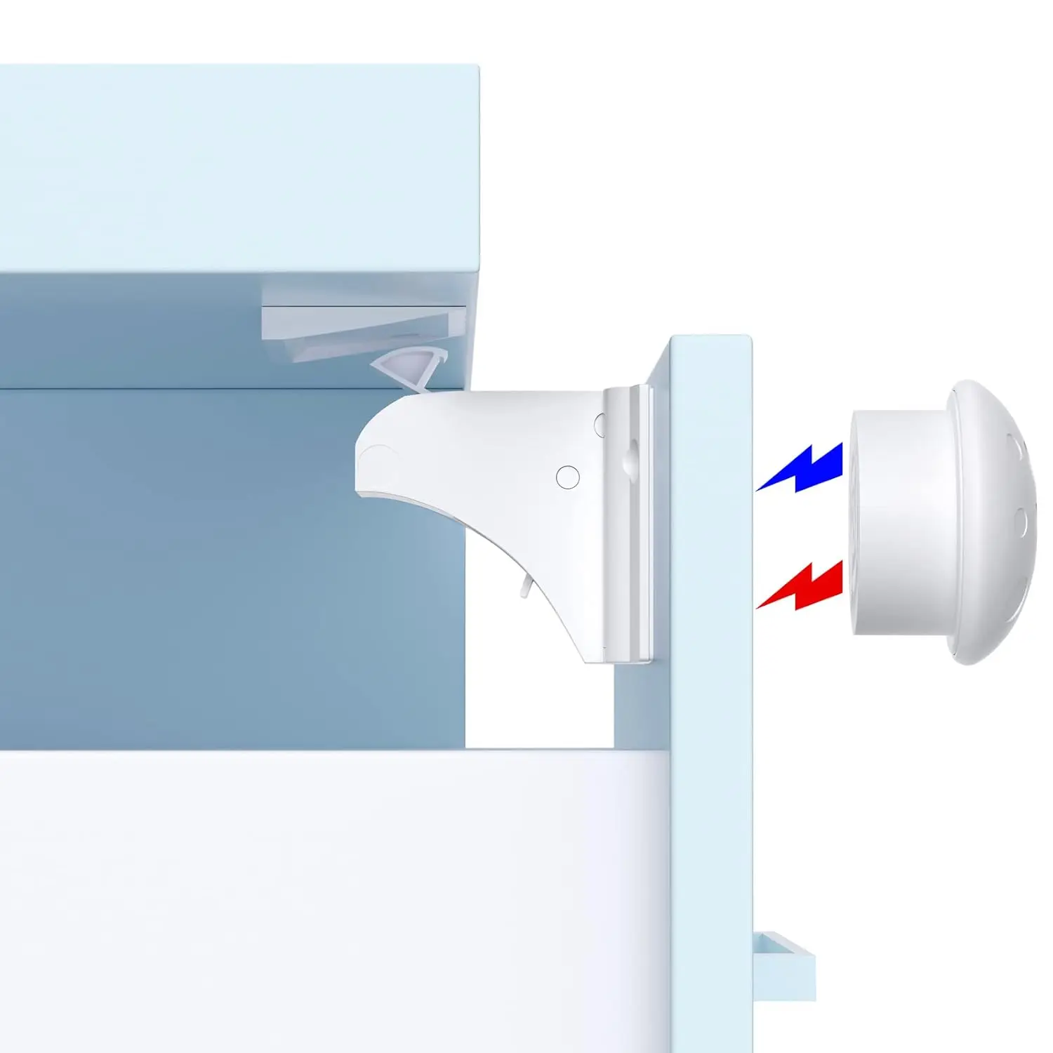 Baby-Proofing-Schubladenschlösser, Kindersicherung, magnetisches Kindersicherung, kein Bohren oder Schrauben erforderlich, Schrankschlösser