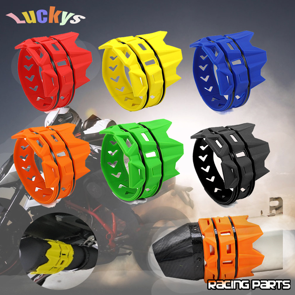 범용 배기 보호 커버 KTM SX EXC Motocross Dirt Pit Bike 용 오토바이 배기 머플러 소음기 보호대 가드