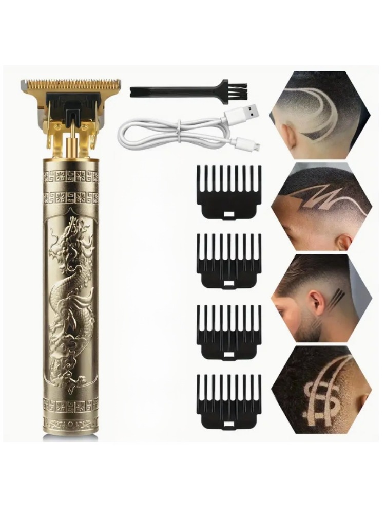 2025 T9 HairClipper Beard Shaving Body Hair Trimmer Clippers Electric Machine Men Haircut Machine 0mm Barber ShaverDragon Carved