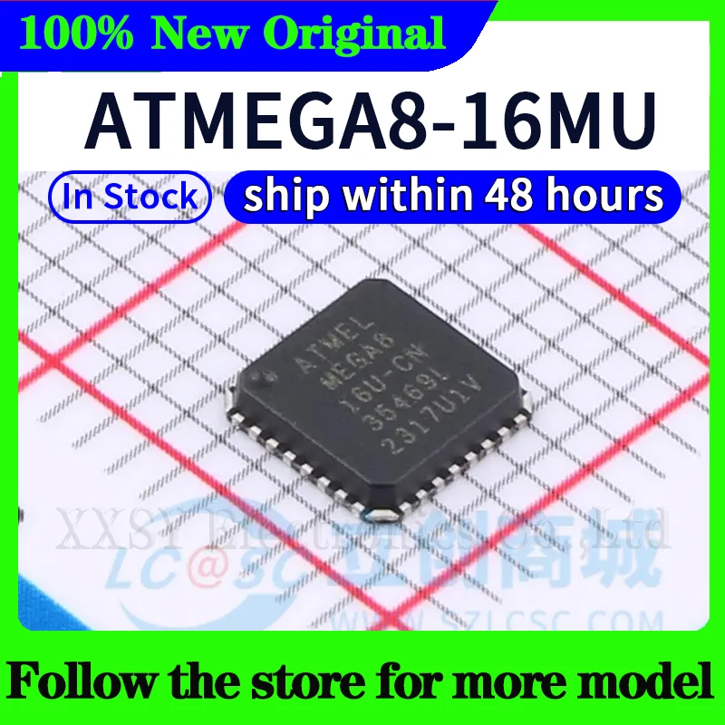 ATMEGA8-16MU ATMEGA88A-MU ATMEGA8-16AU ATMEGA8U2-AU ATMEGA8L-8MU ATMEGA8A-MU  High quality New