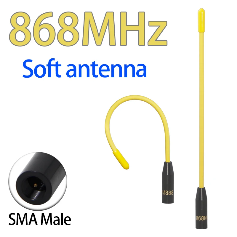 Антенна LoRa 868 МГц 863-870 МГц 869 МГц SMA Разъем для местмастической платы ESP32 Lora32u4 II Интернет Wi-Fi Антенна Низкая VSWR