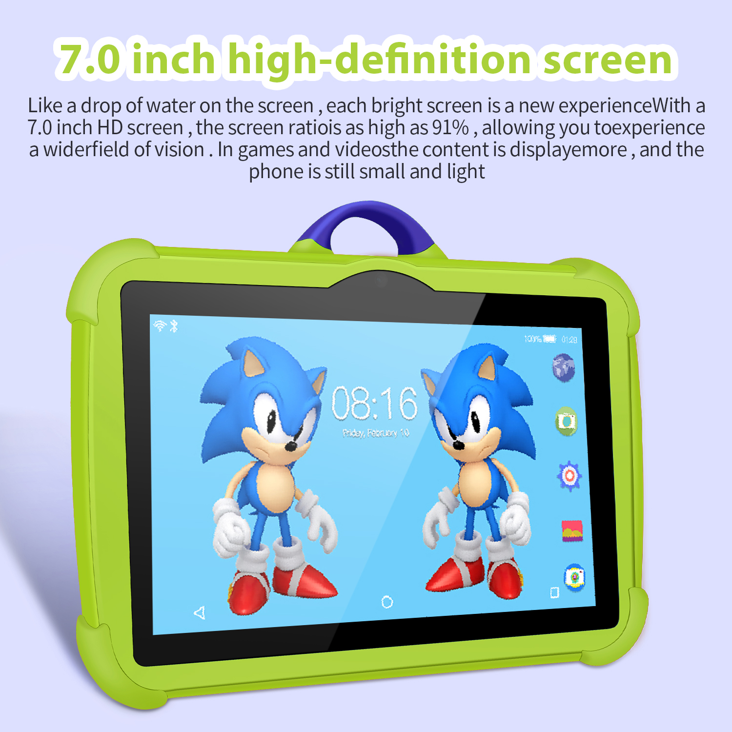 Novo tablet infantil mini pc 7.0 polegadas 4gb ram 64gb rom jogos de aprendizagem educacional quebra-cabeça presente das crianças tablet android 13