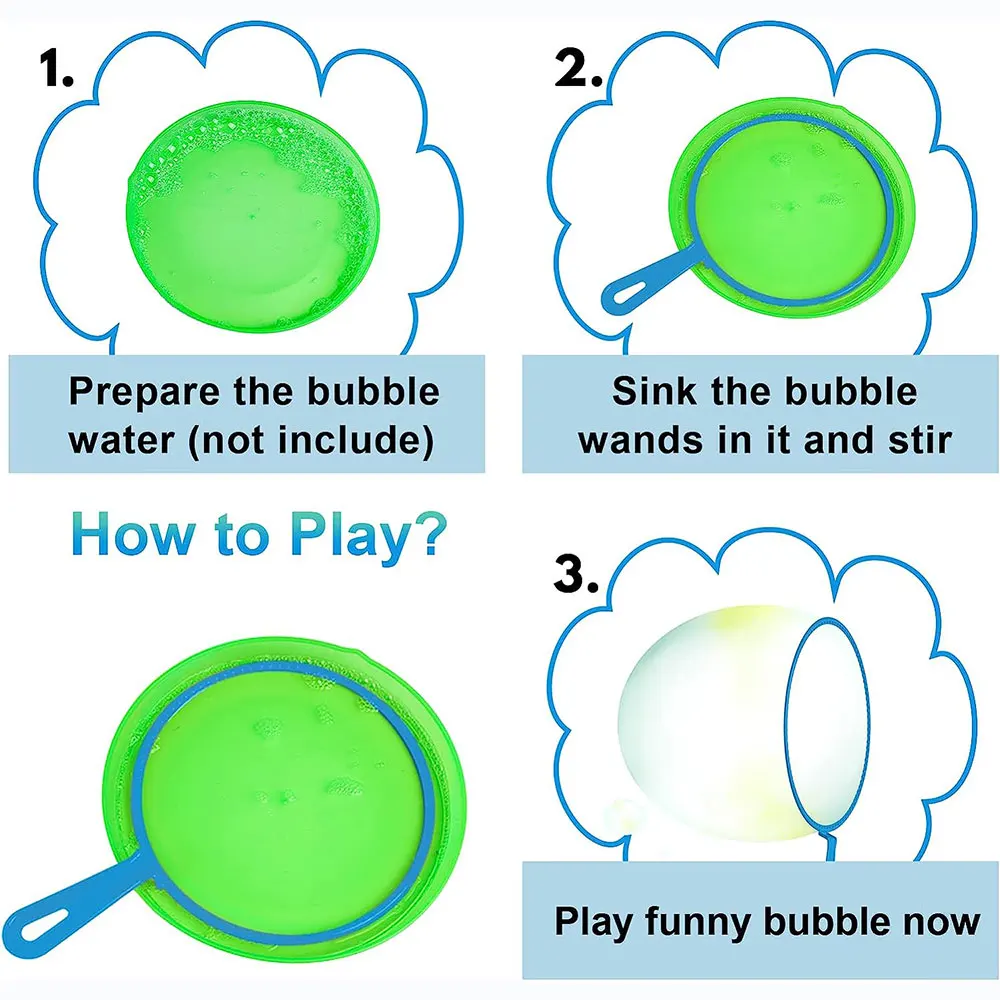 3/7 ชิ้น Bubble Blowing เครื่องมือสบู่ Bubble Stick ชุด Bubble Blowing ของเล่นกลางแจ้งเด็กสนุกของเล่น Family Interactive ของเล่น