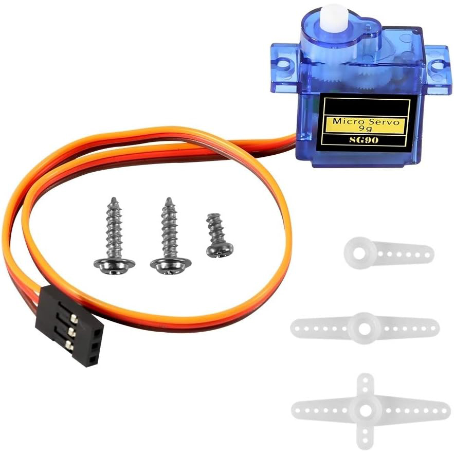 5 Stück SG90 Micro-Servomotor Mini-Servo SG90 9 g Servo-Kit kompatibel mit RC Hubschrauber Flugzeug Auto Boot Roboter