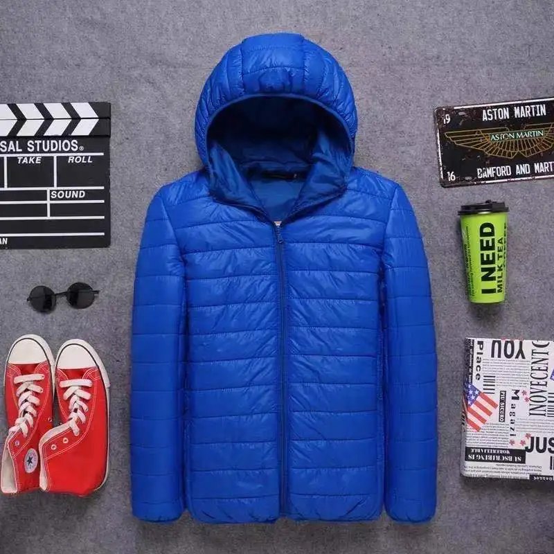 Heren All-Season Ultra Lichtgewicht Opvouwbare Donsjack Water- en Windbestendig Ademende Jas Big Size Heren Hoodies Jassen