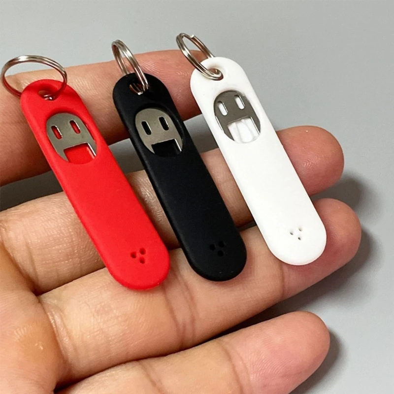 Herramienta de apertura de tarjeta SIM, extractor de tarjeta SIM antipérdida, herramienta de expulsión de tarjeta SIM con funda de silicona
