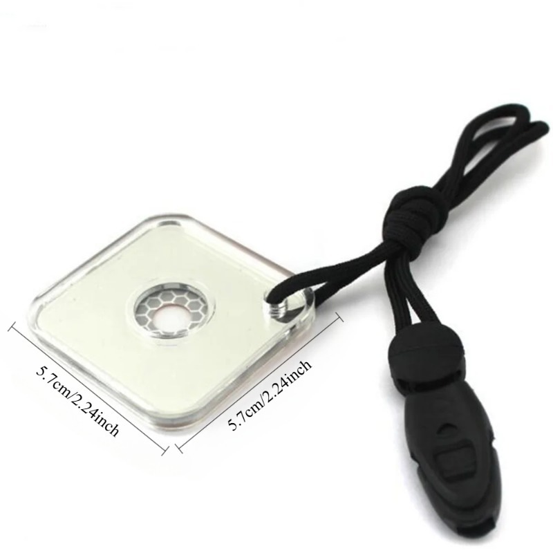 Outdoor Survival Reflective Signal Mirror for Hiking Camping Emergency Practical Daylight Reflective Tool First Aid Supplies1PC
