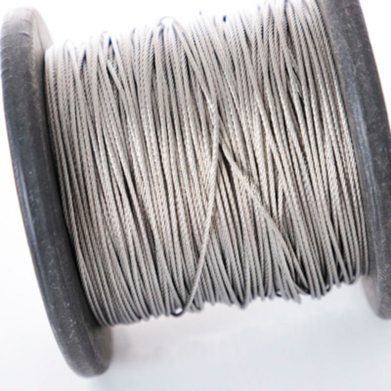 Corda de fio de aço flexível revestida de pvc, 50 metros, 0.5-3mm, cabo macio, varal de aço inoxidável transparente