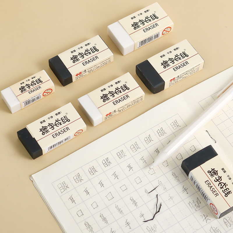 Professional drawing PVC Soft adhesive eraser black and white No damage to paper clean no marks linear debris easy to clean