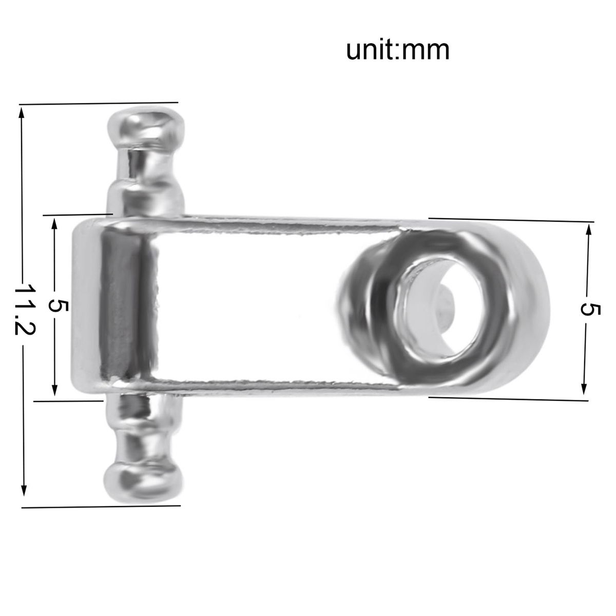 A71P 16 peças retentor de corda de árvore de corda de rolo de guitarra elétrica - prata