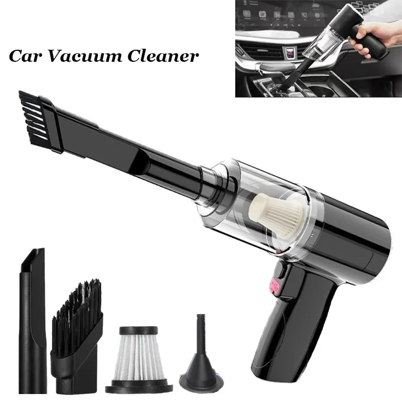 Aspirador de coche 12000PA, potente máquina de limpieza, limpiador de coches, Mini limpiador de mano portátil inalámbrico para electrodomésticos